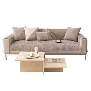 雪尼尔沙发垫四季通用盖布巾防滑简约现代沙发套罩2026新款坐垫子