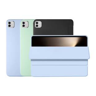 BOORCA适用于荣耀magicpad3保护套液态硅胶荣耀MagicPad3/3pro平板壳honormagicpad2磁吸CGL-W00三折13寸轻薄