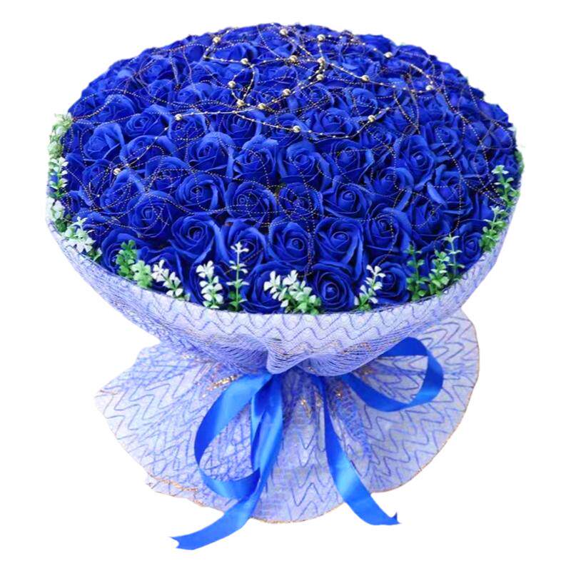 99朵香皂玫瑰花束手工花束成品