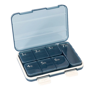 药盒7天大容量药物分装一周七格星期早中晚提醒密封保健品药盒子