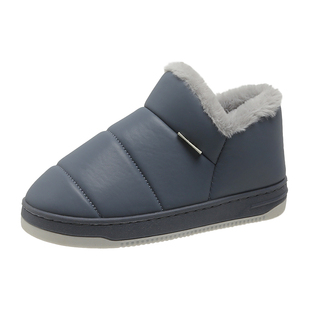 防水棉拖鞋包跟家居男女士中老年老人鞋包脚跟大码窝窝鞋棉鞋冬季