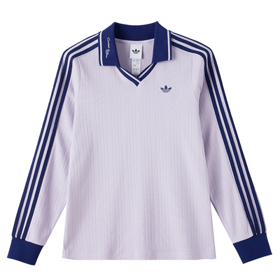 阿迪达斯官网短袖女装2026春季新款POLO衫运动休闲翻领T恤KY5733