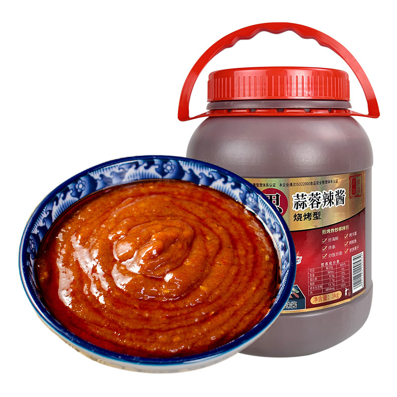 蒜蓉辣酱烧烤小吃调味酱商用3kg