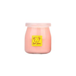 包邮双皮奶瓶100 150ml200ml带盖透明玻璃果冻大口布丁酸牛鲜奶杯