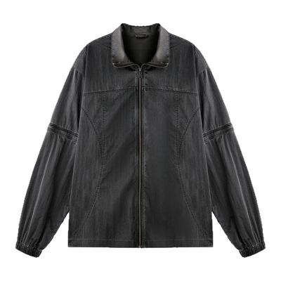 BJHG可拆卸一衣两穿短袖衬衫夹克