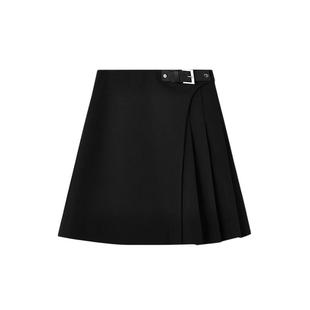 秋水伊人TR休闲miu系短裙2025冬新款女装学院减龄A字显瘦半身裙