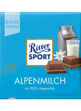 Rittersport可可牛奶薄荷巧克力