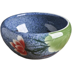 景德镇陶瓷金鱼缸桌面养鱼阳台鱼缸乌龟缸睡莲碗莲荷花盆家用客厅