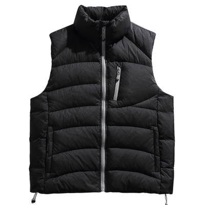 外穿立领鸭绒羽绒马甲加厚坎肩