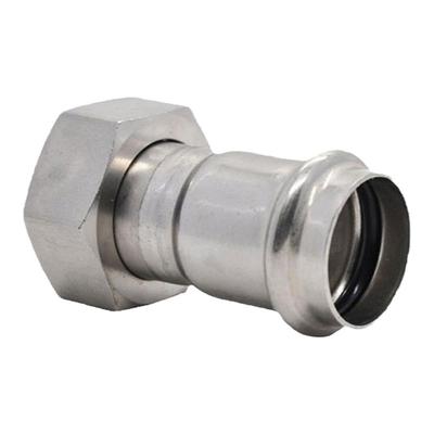 304不锈钢卡压活接薄壁