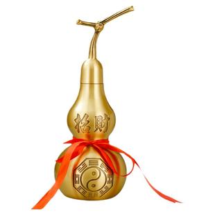 铜葫芦开盖空心桌面中式客厅五帝钱门对门挂件八卦卧室摆放礼品