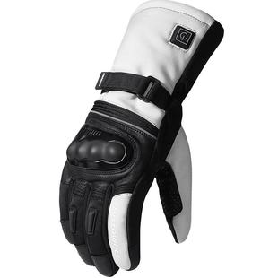 摩多狼电动摩托车电加热手套男加绒加厚保暖防水防风冬季机车骑行