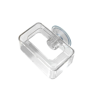 鱼缸喂食器亚克力喂鱼金水族鱼食投喂器定点防飘散鱼粮饲料喂食圈