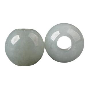 天然A货翡翠大孔珠diy手工串珠配珠手串项链材料吊坠手串饰品配件