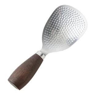 可立式木质手柄304不锈钢米饭铲米饭勺木柄不锈钢饭勺米饭铲子