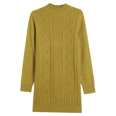 恒源祥女加厚半高领羊毛打底衫