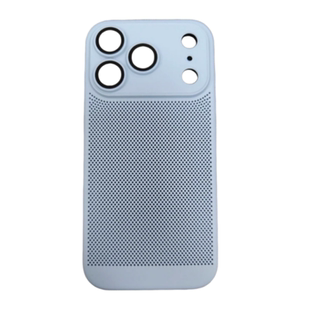 适用苹果17promax手机壳网孔散热iphone17e新款16pro超薄透气网壳15撞色带镜头膜14全包防摔13秒变磁吸保护套