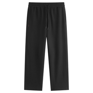 【商场同款】太平鸟男装 2026年春季新款黑色抽绳休闲裤B2GMG1158