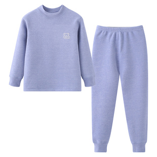 女大童保暖衣加绒加厚男童秋衣秋裤套装初中高中学生儿童保暖内衣