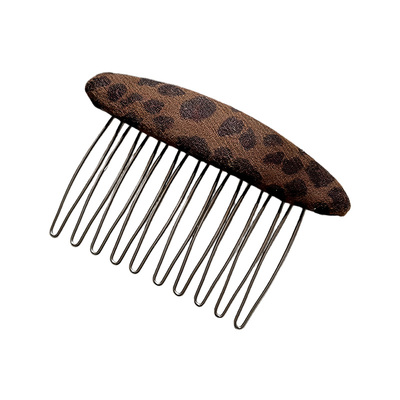 复古毛呢倒插梳发夹刘海固定