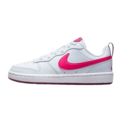 nike耐克女鞋COURT BOROUGH粉白大童运动鞋低帮滑板鞋BQ5448-015