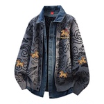 查尔斯桃心马年2026新款开衫毛衣男女冬季保暖休闲拼接假两件外套