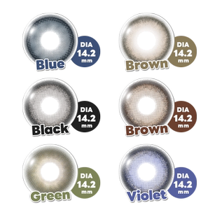 BOLLYCON日抛美瞳正品韩国进口玛瑙黑晶彩色隐形眼镜10片玛瑙黑金