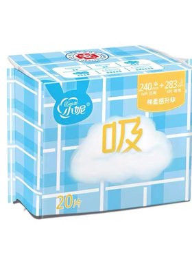 20片周期装瞬吸纤巧型4包卫生巾