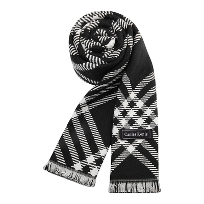 小c&k黑白格子围巾女2025新款