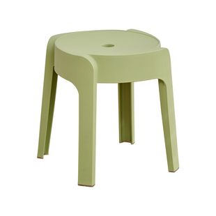 儿童矮凳时尚小板凳大人椅子塑料加厚客厅防滑圆凳可叠放浴室凳子