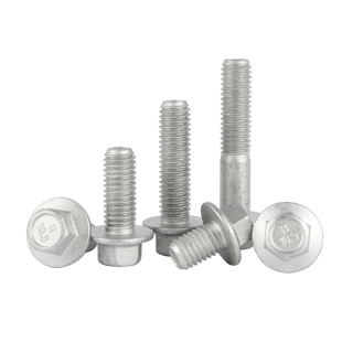 10.9级外六角法兰面螺丝六角带垫螺栓达克罗螺钉M6M8M10M12M14M16