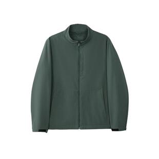 NAUTICA/诺帝卡男装春季软壳防泼水防风薄绒立领夹克外套