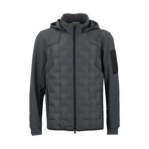 雨果-博斯字母logo连帽羽绒服男