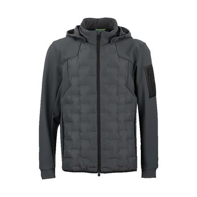 雨果-博斯字母logo连帽羽绒服男