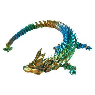 超可动3D打印水晶龙立体手办装饰品成品工艺品玩具摆件雕塑创意品