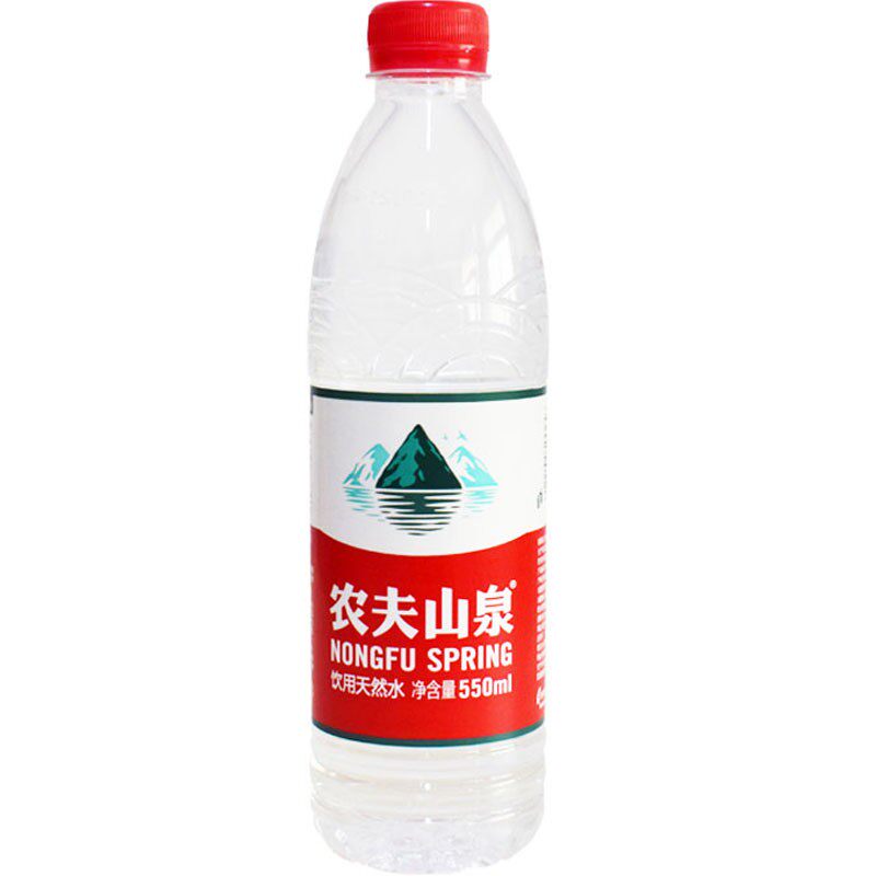 农夫山泉非矿泉水饮用水天然弱碱水550ml* 24瓶/整箱 北京包邮