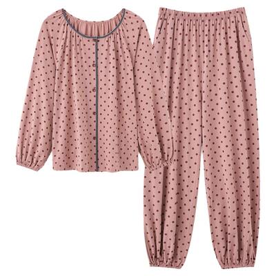 睡衣女士春秋纯棉长袖家居服