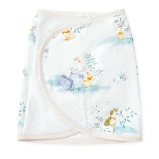 Griny婴儿防惊跳包巾蚕丝睡袋春夏牛油果襁褓包被小月龄宝宝裹布