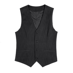 马甲西裤套装男士修身两件套伴郎兄弟团结婚礼服商务休闲西装背心