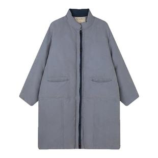 【1/4 零点新品9折】solighter 90白鸭绒立领中长款羽绒服女冬季