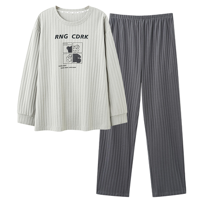 套头纯棉长袖长裤俞兆林男