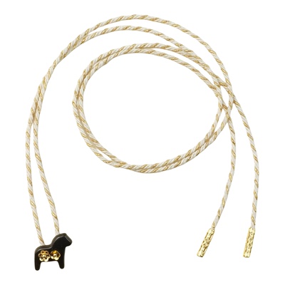 新中式小马项链镀24K金国风吊坠