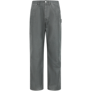 LEZORA美式油蜡布伐木工裤!进口全棉水洗石磨vintage工装裤男