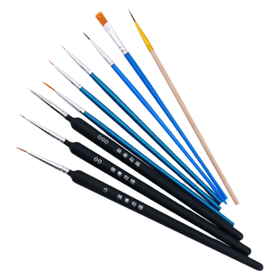 勾线笔超轻粘土软陶面相笔上色笔BJD娃娃手办模型涂装化妆