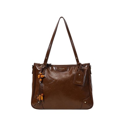 Chio’2nd托特包包女式2025新款大容量复古质感通勤包单肩斜挎包