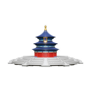 千年榫营造积木传统榫卯结构积木中国古建筑国潮风模型摆件礼物