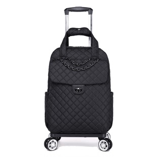 菱格手提拉杆包女大容量学生学生外出出差行李包短途旅行旅游包