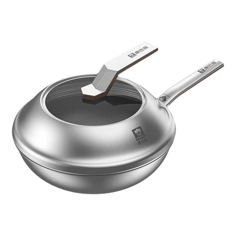 【发布会新品】康巴赫5代真钛0涂层炒锅家用炒菜不粘锅燃气电磁炉