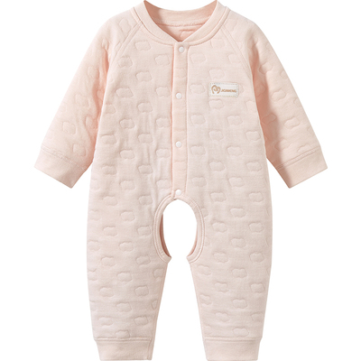 拉夏贝尔三层夹棉保暖连体衣