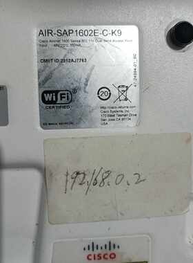 Cisco Aironet 1602E无线AP，型号AIR-